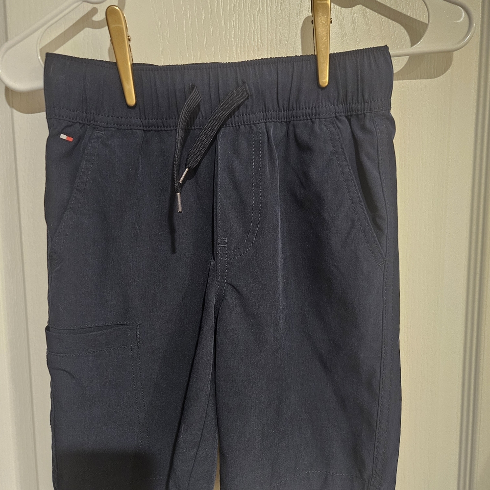 Tommy Hilfiger Boys Size 8/10 Navy Blue Dri Fit Drawstring Waist Summer Shorts